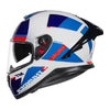 MT Thunder 3 SV Spoiler Arual A0 Gloss White Blue Red Helmet