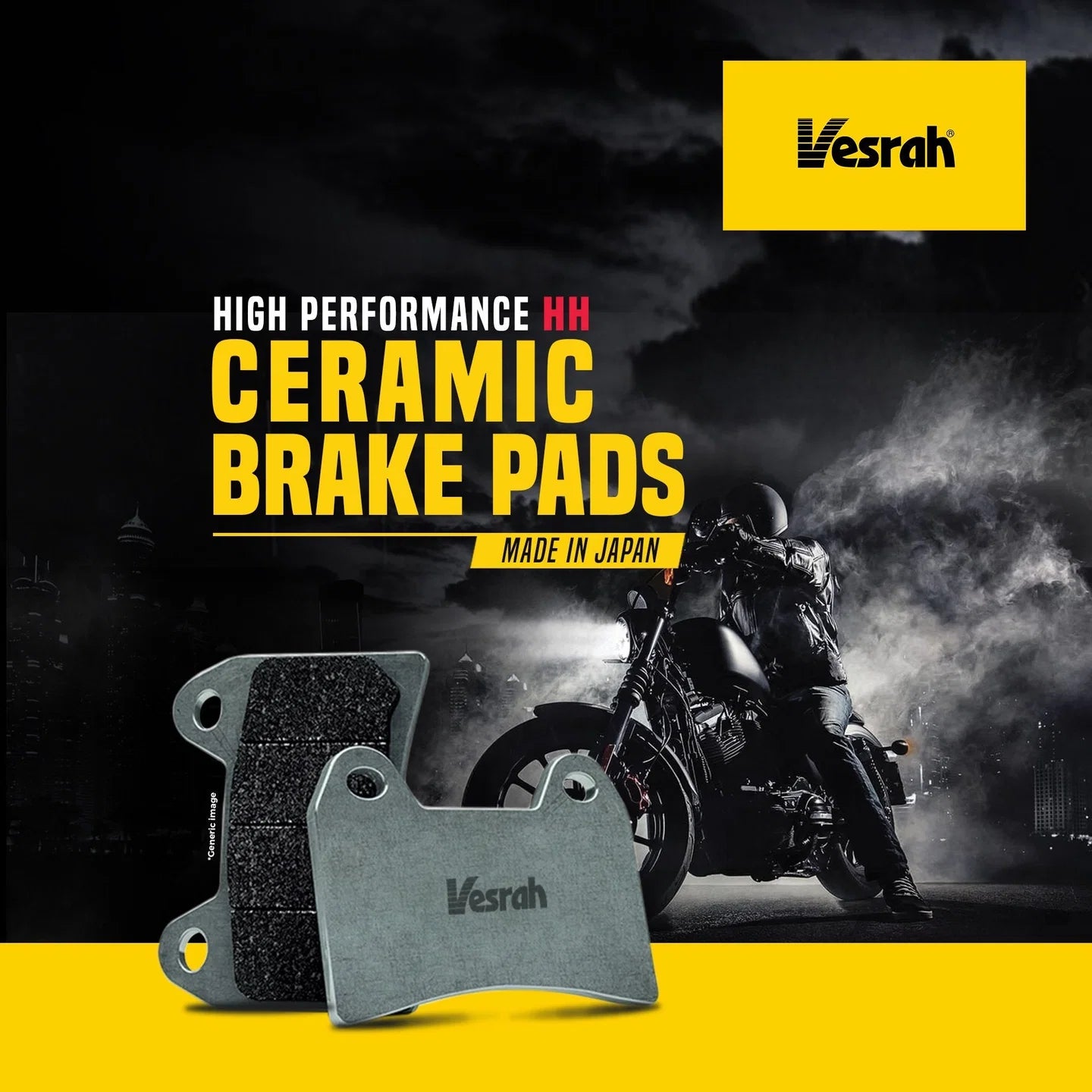 TRIUMPH STREET TWIN (BREMBO) VESRAH BRAKE PADS (CERAMIC)