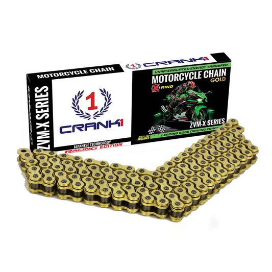 Chain For Benelli TRK 502 (2017 Onwards) - 525 Pitch x 114 Links Gold (ZVMX)