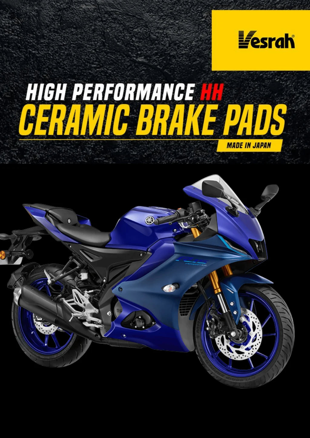 Yamaha R15 v4 vesrah brake pad (Ceramic) till 2024