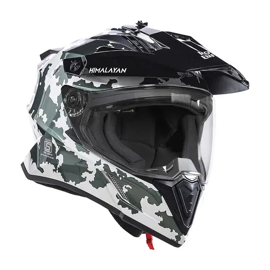 ROYAL ENFIELD OFF ROADING DUAL SPORT HELMET - GLOSS BLACK